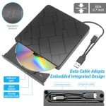 External Blu-ray Drive for USB & Type-C Laptops