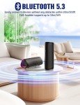 Portable Bluetooth Speaker with RGB Lights & Waterproof Design
