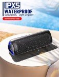 Portable Bluetooth Speaker with RGB Lights & Waterproof Design