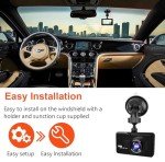 1080P Dual Dash Cam with Night Vision & G-sensor
