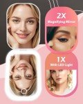 Rantizon Portable LED Makeup Mirror with Magnification
