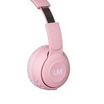 Louise & Mann Pink Bluetooth Headphones with Microphone