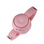 Louise & Mann Pink Bluetooth Headphones with Microphone