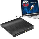 Gotega Portable USB 3.0 DVD Drive for Laptops