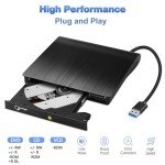 Gotega Portable USB 3.0 DVD Drive for Laptops