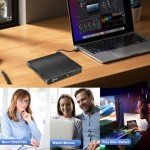 Gotega Portable USB 3.0 DVD Drive for Laptops