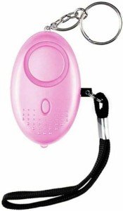 Pink Keychain Personal Security Alarm with Flashlight