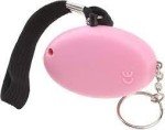 Pink Keychain Personal Security Alarm with Flashlight