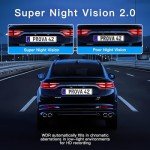 TOPGOOSE 3-Channel FHD 1080P Dash Cam Bundle