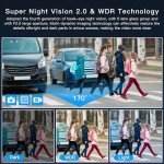 TOPGOOSE 3-Channel FHD 1080P Dash Cam Bundle