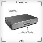 Cambridge Audio AXC25 HiFi CD Player - Lunar Grey
