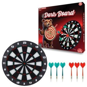 Kids' Safe 16-Inch Soft Tip Dartboard Set