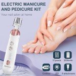 Cordless Electric Nail Drill Set with LED Light