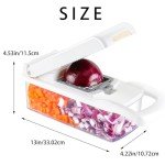 Ourokhome 8-Blade Vegetable Chopper and Slicer