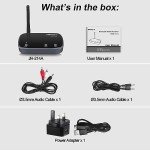 SIMOLIO Long Range Bluetooth Audio Receiver Adapter