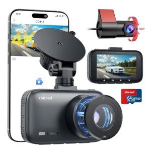 4K Dual Channel Dash Cam with WiFi & Night Vision