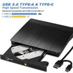 Portable USB 3.0 External DVD Drive for Laptops
