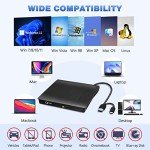 Portable USB 3.0 External DVD Drive for Laptops