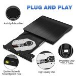 Portable USB 3.0 External DVD Drive for Laptops