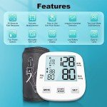Digital Blood Pressure Monitor with Adjustable Cuff