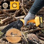 Cordless Mini Chainsaw with Batteries and Charger