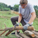Cordless Mini Chainsaw with Batteries and Charger