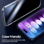 iPhone 15 Pro Max Privacy Screen Protector - 2 Pack