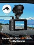 Dual Dash Cam with 2.5K HD, Night Vision