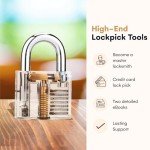 30-Piece Lock Picking Kit with Practice Locks