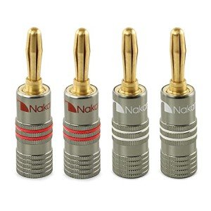 Nakamichi 24k Gold Banana Plugs for Audio Connections