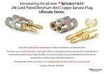 Nakamichi 24k Gold Banana Plugs for Audio Connections