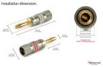 Nakamichi 24k Gold Banana Plugs for Audio Connections