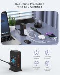 Qurzou 50W Multi USB Tower Charging Station