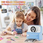 Kids Instant Print Camera with 32GB Card & Paper