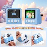 Kids Instant Print Camera with 32GB Card & Paper