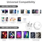 Fast Charge 2-Pack USB-C iPhone Charger & Cable