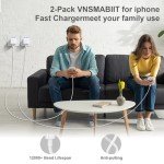 Fast Charge 2-Pack USB-C iPhone Charger & Cable