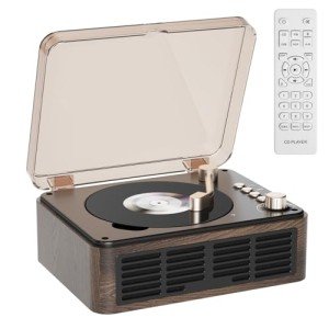 Gueray Bluetooth CD Player with FM Radio & Speakers
