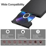 Portable USB 3.0 External CD/DVD Drive for Laptops