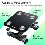 Smart Bluetooth Body Fat Scale with App