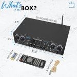 Pyle 800W Bluetooth Mini Home Amplifier