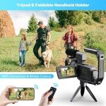 5K Dual Lens Video Camera with Accessories