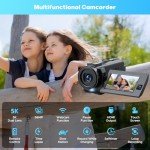 5K Dual Lens Video Camera with Accessories