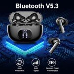 Bluetooth 5.3 Wireless Earbuds with Noise Canceling