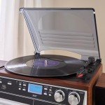 7-in-1 Music System with Turntable and Bluetooth