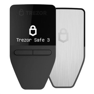 Trezor Safe 3 Crypto Hardware Wallet - Stellar Silver