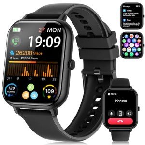 Smartwatch with Fitness Tracking & Call Features