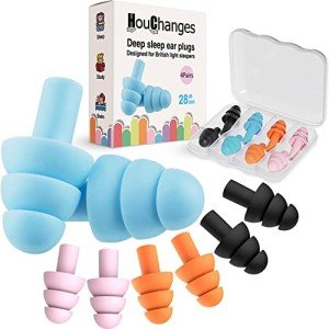 Soft Silicone Ear Plugs for Sleeping (4 Pairs)