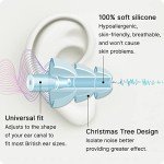 Soft Silicone Ear Plugs for Sleeping (4 Pairs)