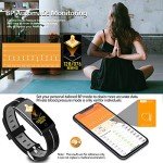 Waterproof Fitness Tracker with Heart Rate Monitor